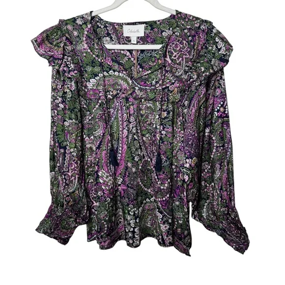 NWT Cleobella Ainsley Floral Paisley Top XL - Picture 3 of 13